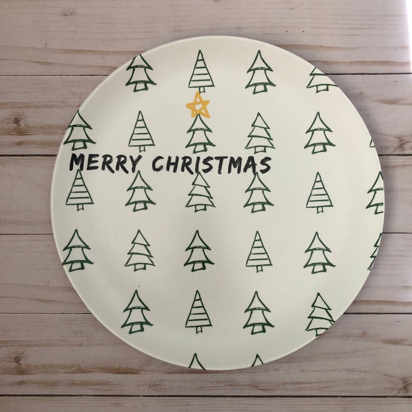 Merry Christmas cheer plate