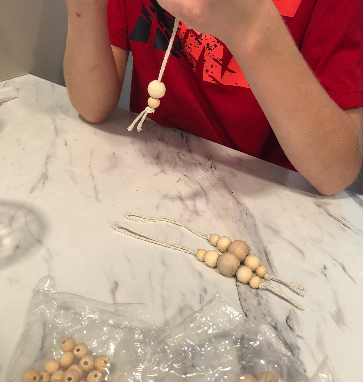 Yes you can! Family Christmas bead craft