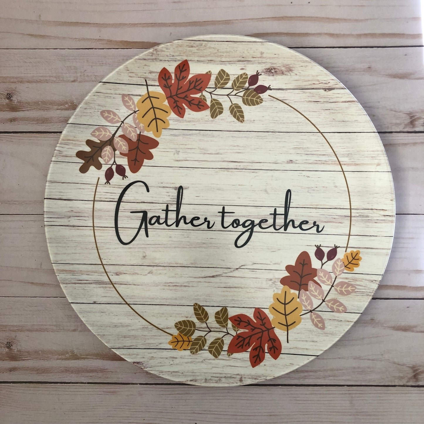 Gather together plate
