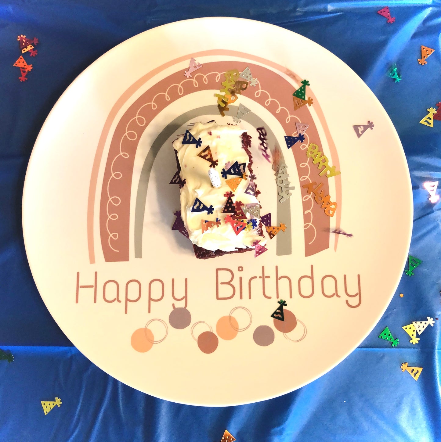 Have a Rainbow Birthday Plate