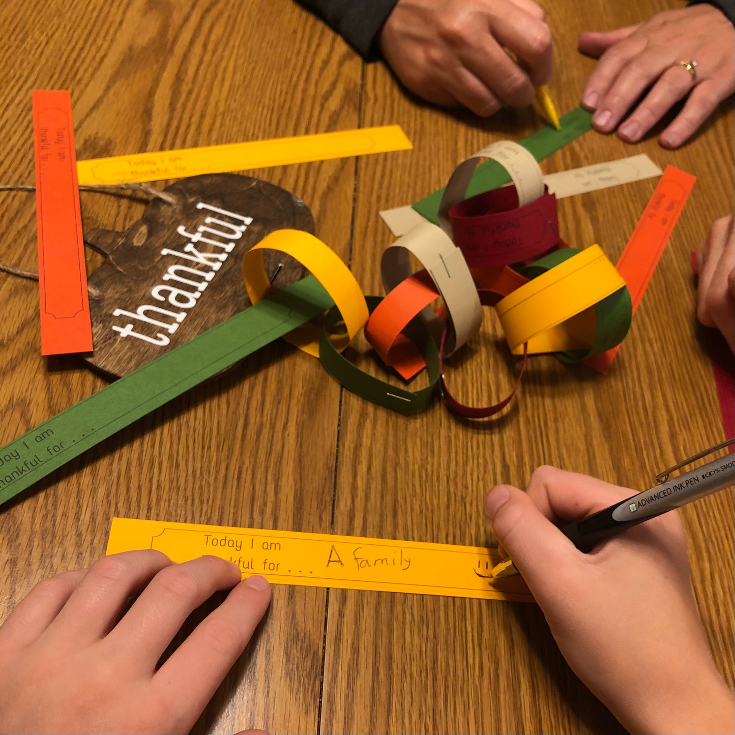 Today I am Thankful for ....... family activity