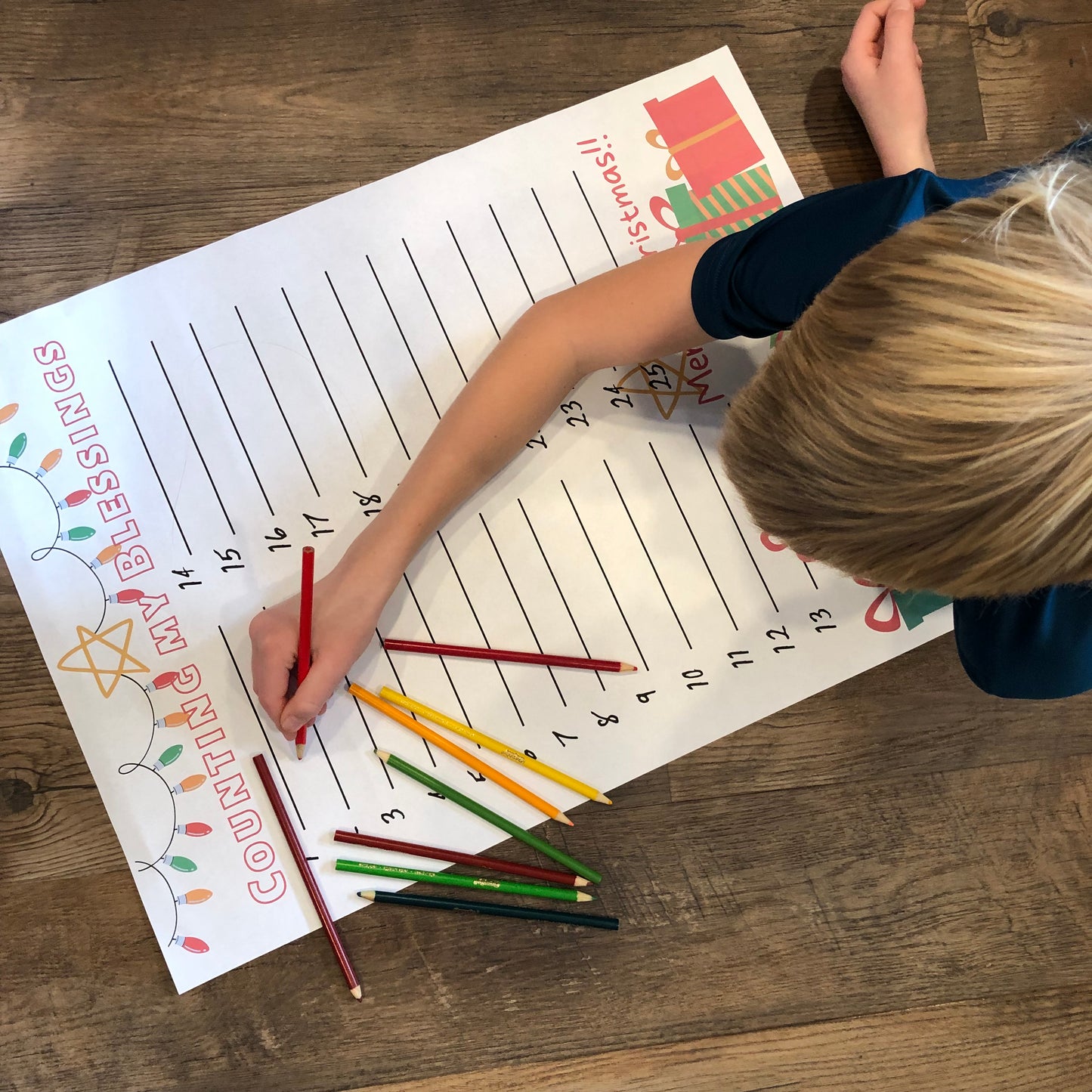 Christmas Thankful advent countdown