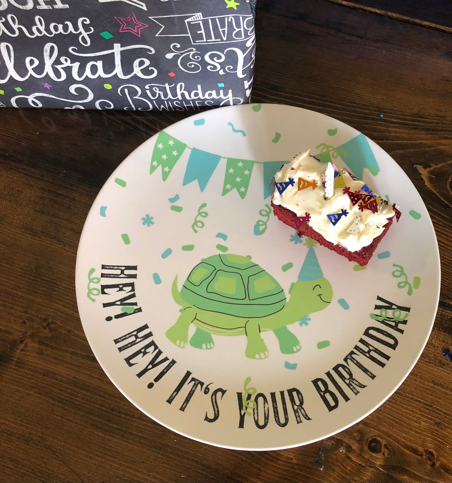 Turtle Birthday Plate