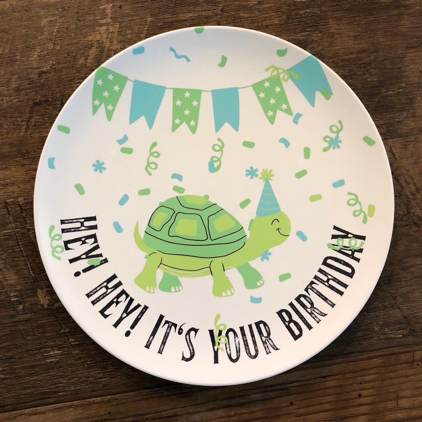 Turtle Birthday Plate