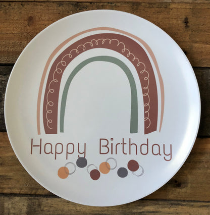 Have a Rainbow Birthday Plate