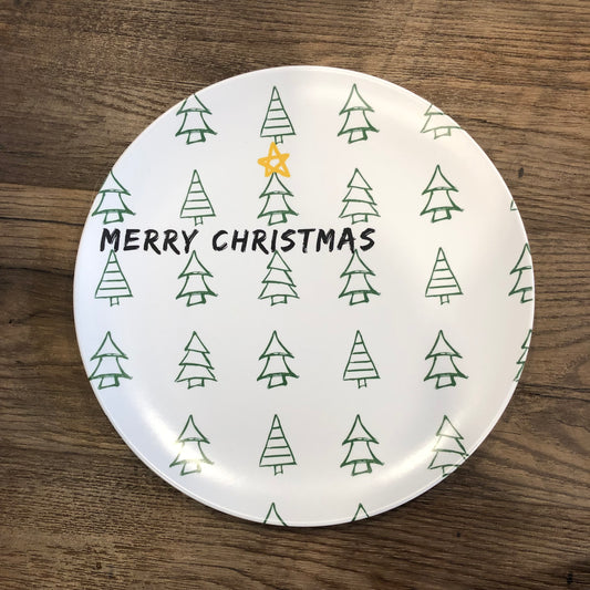 Merry Christmas cheer plate