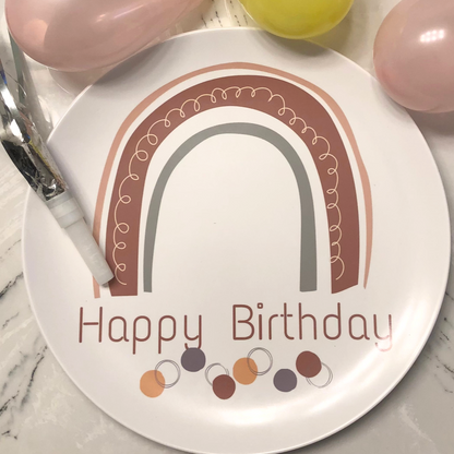 Have a Rainbow Birthday Plate