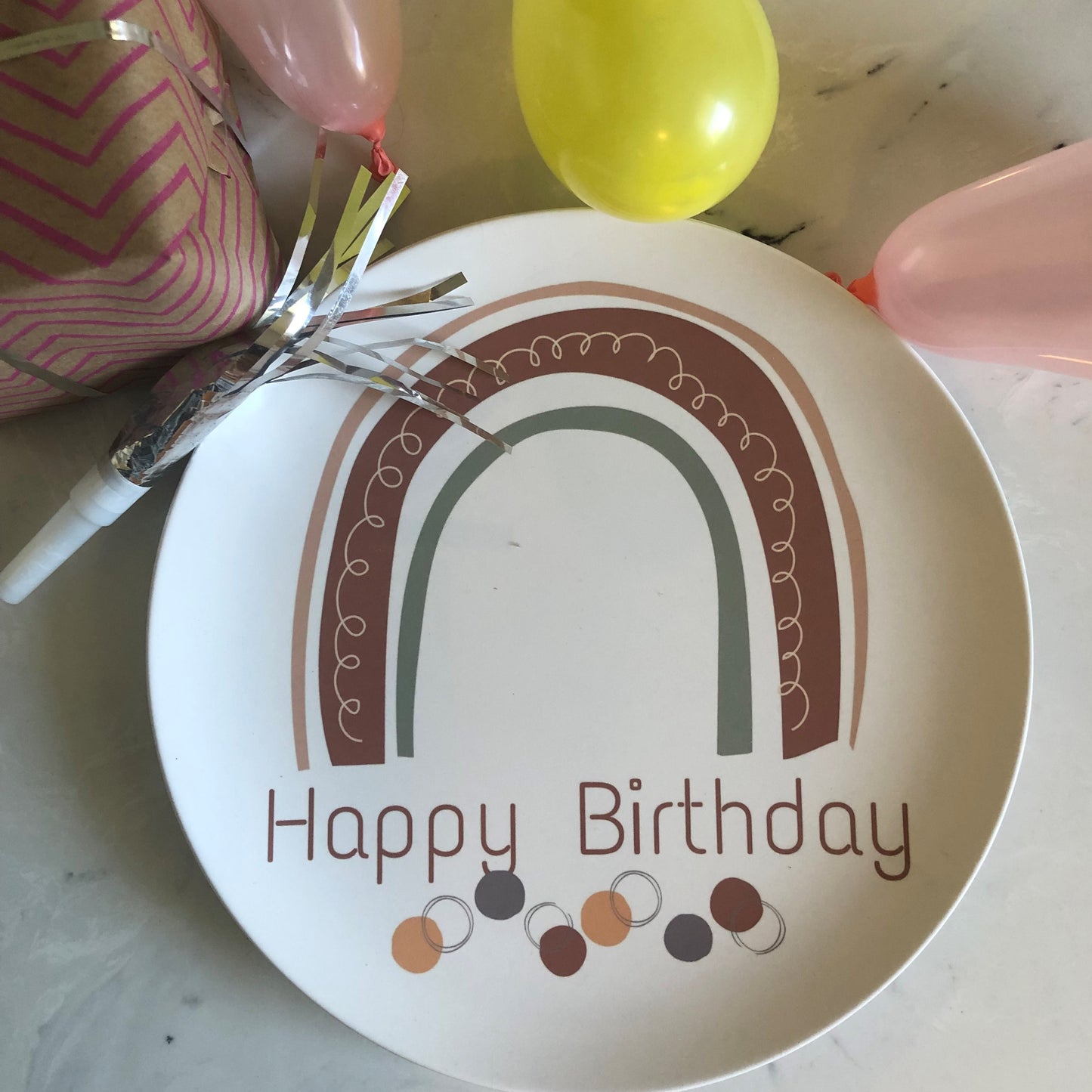 Have a Rainbow Birthday Plate