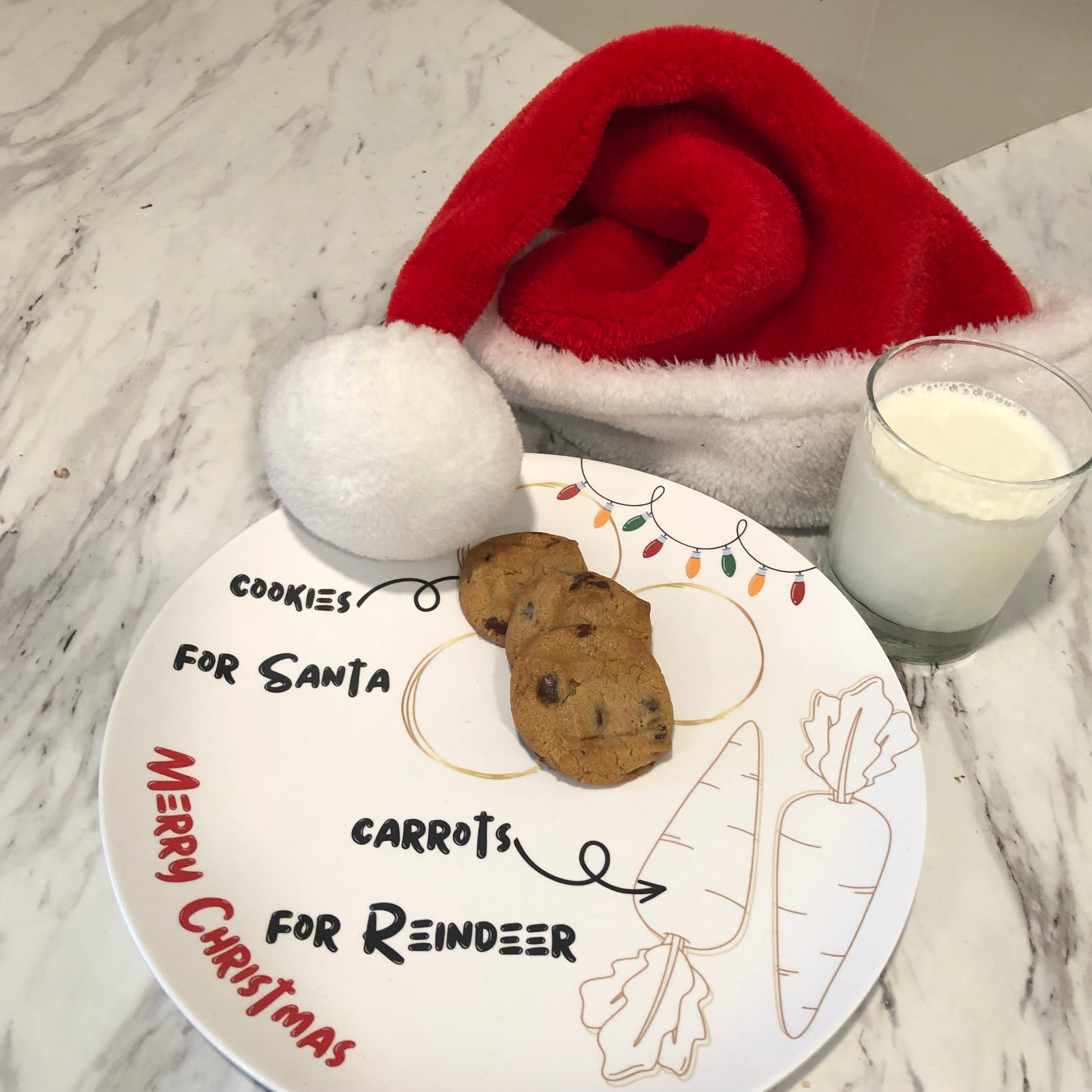 Santa treat outlet plate