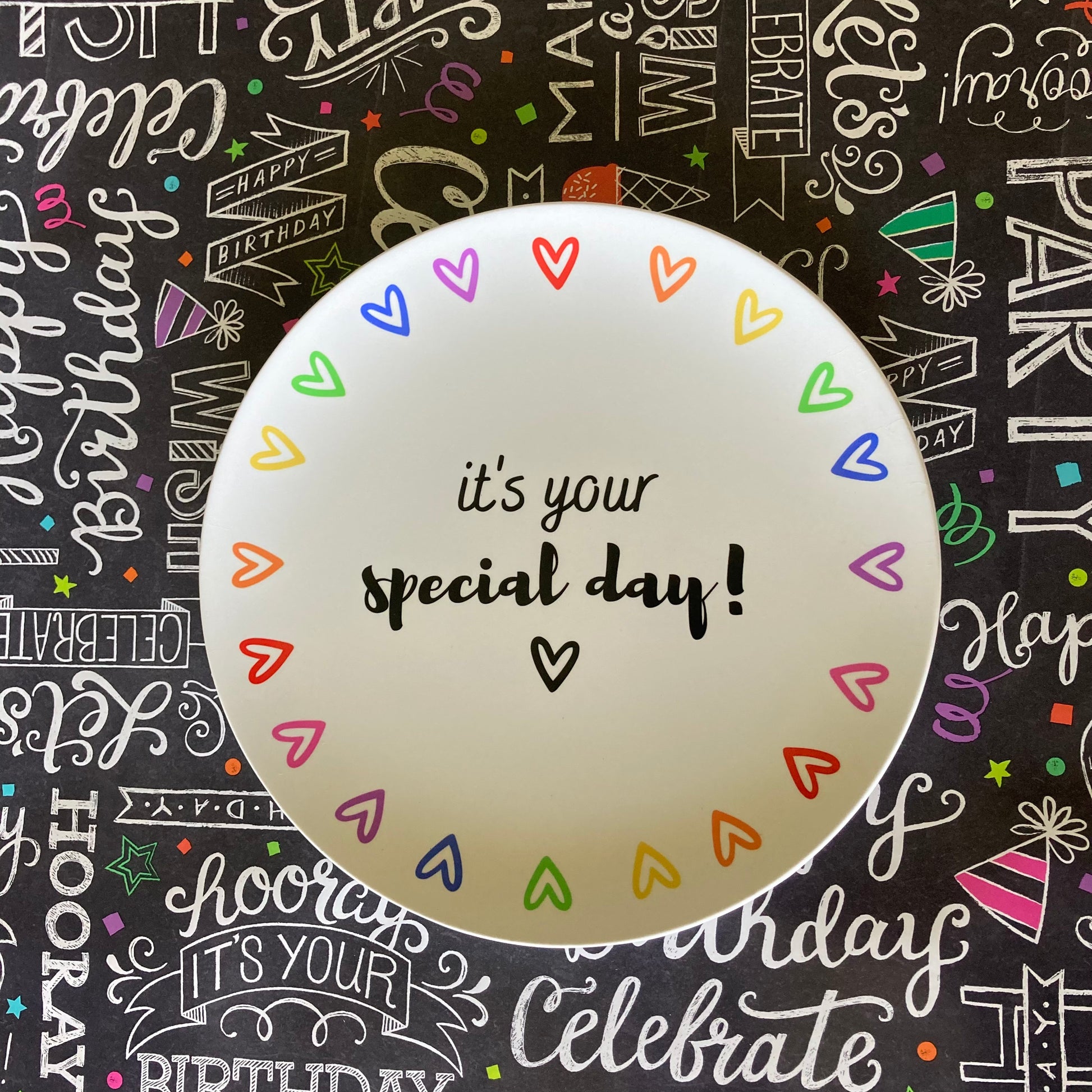 special day birthday plate