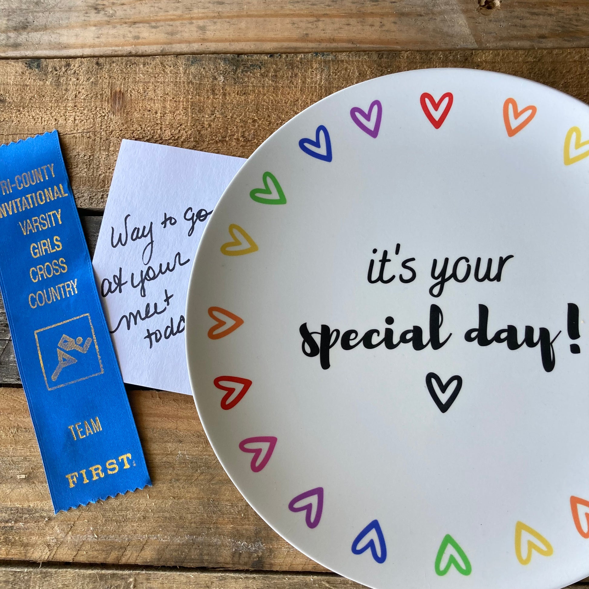 celebrating with kids plate