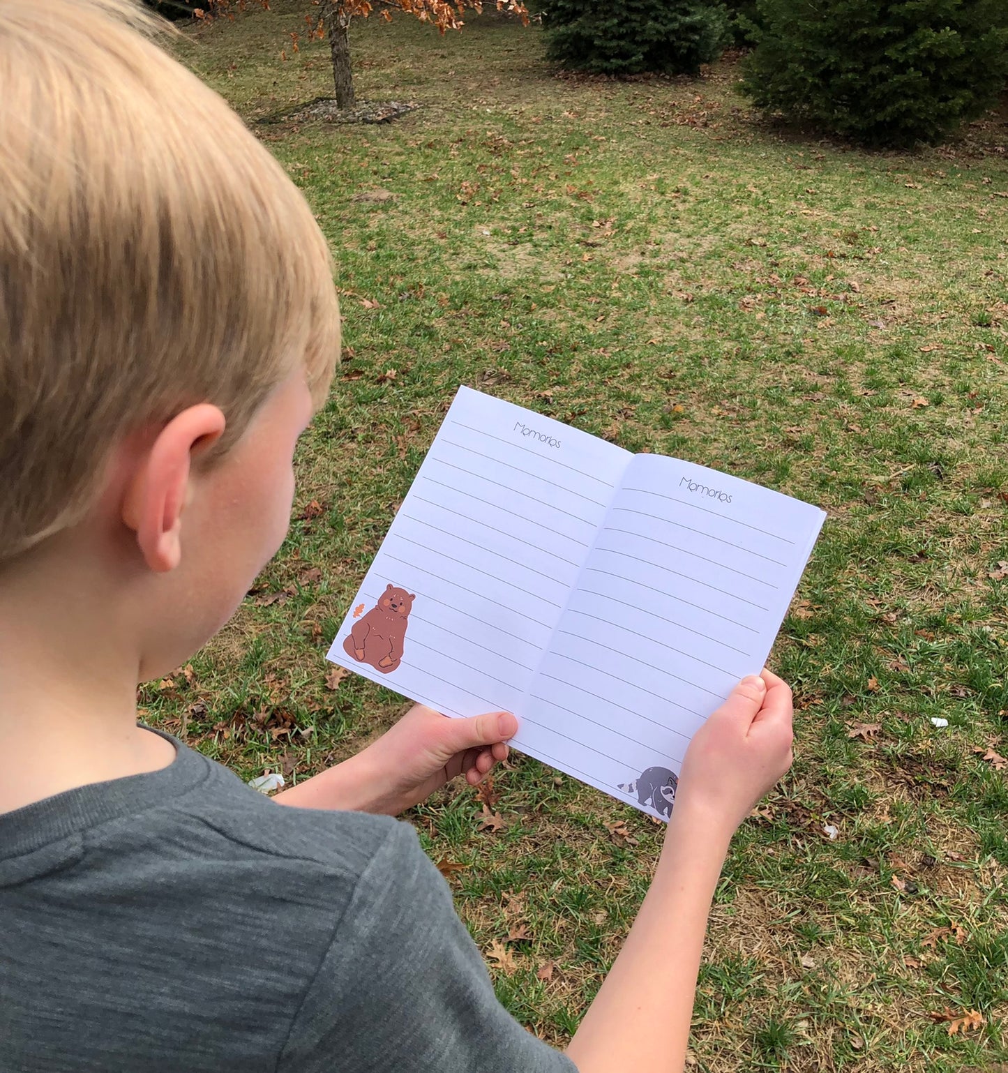 Kids Camping Journal and Activity Bag