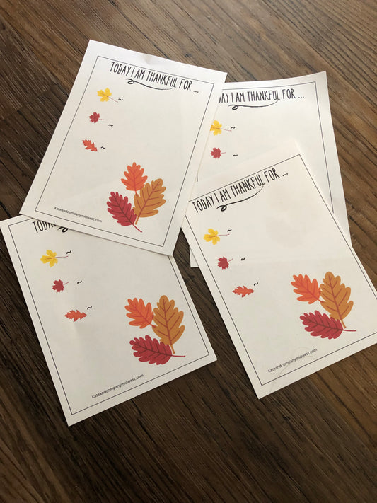 free download-Thankful place card